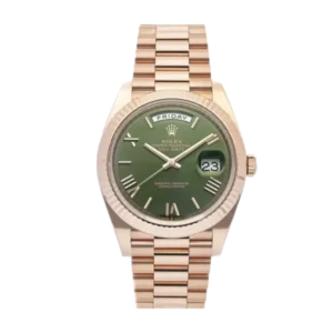 Additional view of Rolex Day Date Green | Rose Gold | President | Fluted