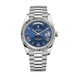Rolex Day Date Blue | Steel & White gold | President | Fluted