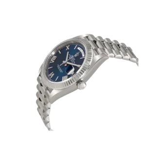 Additional view of Rolex Day Date Blue | Steel & White gold | President | Fluted
