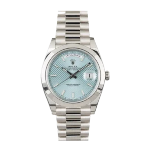 Rolex Day Date Ice Blue | Steel & White gold | President | Smooth