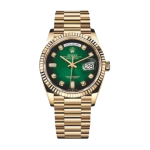 Rolex Day Date Green Diamond | Steel & Yellow gold | President | Fluted