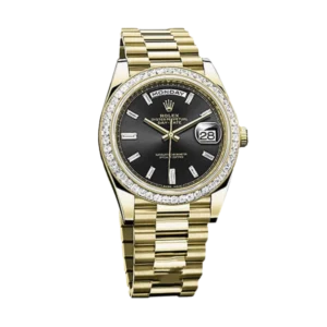 Additional view of Rolex Day Date Black &  Diamond | Steel & White gold & Diamond | President | Diamond Bezel