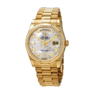 Additional view of Rolex Day Date Mother of Pearl &  Diamond | Steel & Yellow gold | President | Fluted