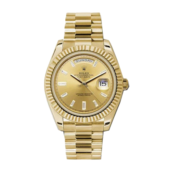 Rolex Day Date Champagne | Steel & Yellow gold | President | Fluted