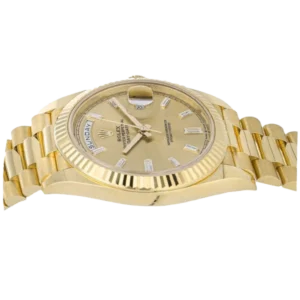 Additional view of Rolex Day Date Champagne | Steel & Yellow gold | President | Fluted