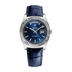 Rolex Day Date Blue | Navy Blue | Alligator Leather | Fluted
