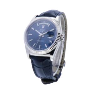 Additional view of Rolex Day Date Blue | Navy Blue | Alligator Leather | Fluted