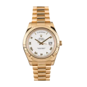 Rolex Day Date White | Rose Gold | President | Fluted