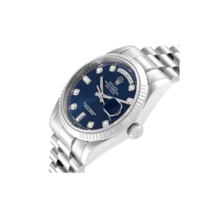 Additional view of Rolex Day Date Diamond &  Blue Ombre | Steel & White gold & Diamond | President | Fluted