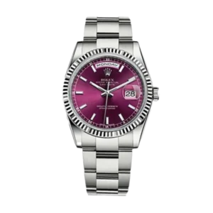 Rolex Day Date Pink Ombre | Steel & White gold | President | Fluted