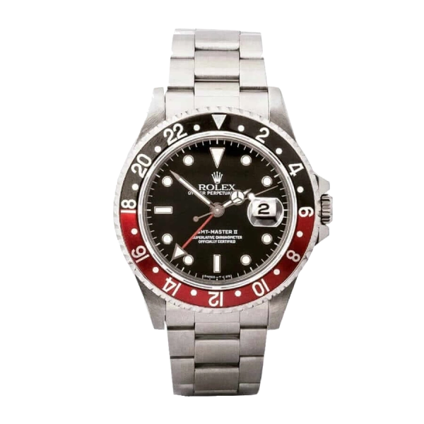 Rolex GMT Master II Coke 16710 | Steel & White gold, Red, Black | Oyster