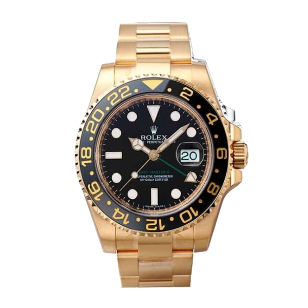 Rolex GMT Master II 116718LN | Yellow gold, Black | Oyster