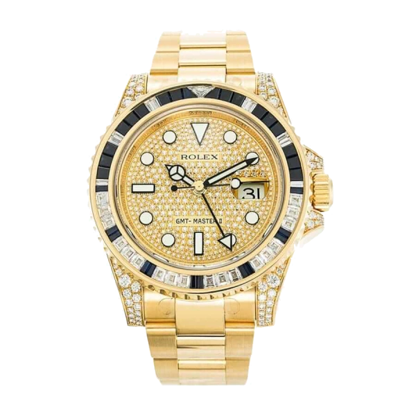 Rolex GMT Master II 116758SA | Yellow gold & Diamond | Oyster