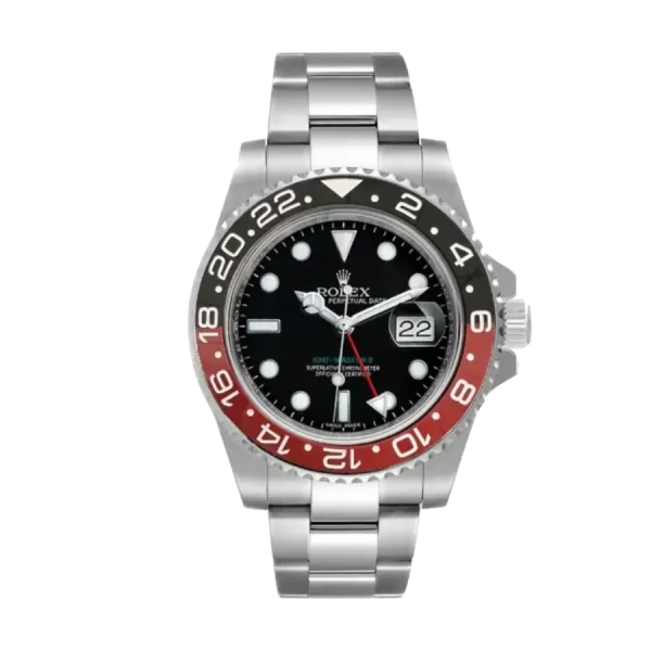 Rolex GMT Master II 16710 | Steel & White gold, Red, Black | Oyster