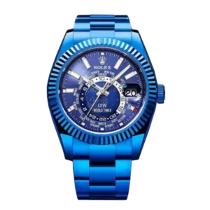 Rolex Sky Dweller 326934 World Timer Rhodium, Blue | Blue | Oyster