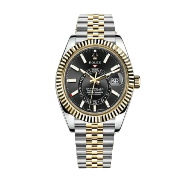 Rolex Sky Dweller 326933-0005 Black | Steel & Yellow gold | Jubilee
