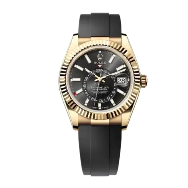 Rolex Sky Dweller 336238 Rhodium, Black | Black, Everose Gold | Oysterflex