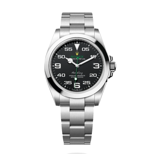 Rolex Air King 126900 Black | Stainless Steel 904L | Oyster | Smooth
