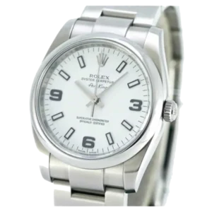 Additional view of Rolex Air King 114200 White | Stainless Steel 904L | Oyster | Smooth