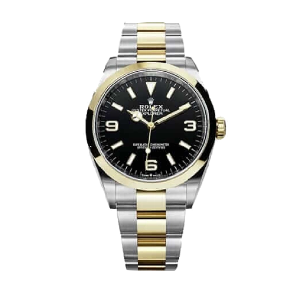 Rolex Explorer 124273 Black | Steel & Yellow gold | Oyster | Fixed 24H