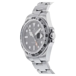 Additional view of Rolex Explorer 216570 Black | Leather, Black, Yellow gold | Oyster | Fixed 24H