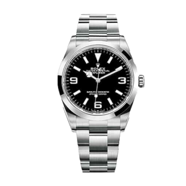 Rolex Explorer 124270 Black | Steel & White gold | Oyster | Fixed 24H