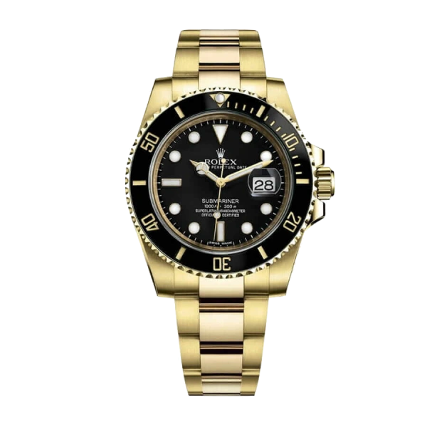 Rolex Submariner Black | Yellow gold, Black | Oyster
