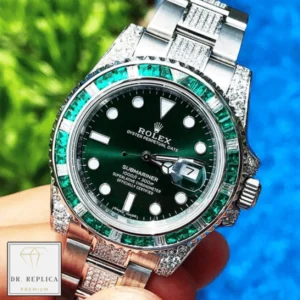 Additional view of Rolex Submariner Hulk 116610LV Green | Stainless Steel 904L, Diamond, Green | Oyster