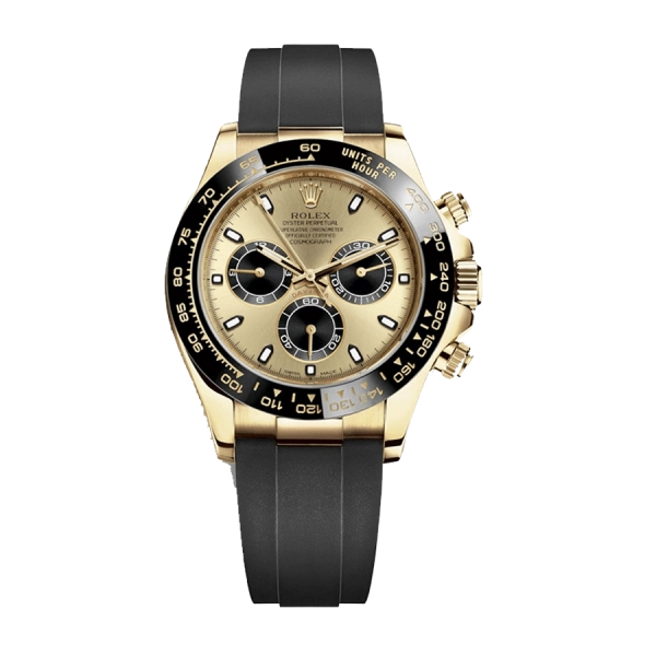 Rolex Daytona Cosmograph 116518LN Rose Gold Black | Oysterflex | Tachymeter