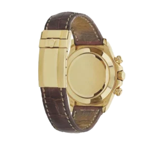 Additional view of Rolex Daytona 	116518-0016 Gold Blue Rose Gold | Leather, Brown, Rose Gold | Alligator Leather | Tachymeter