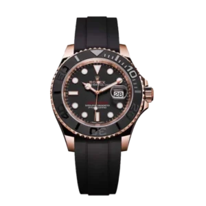Yacht Master 116655 SATS Black | Black, Rose Gold | Oysterflex
