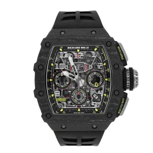 Richard Mille RM 011 Skeleton RM 11-03 | Black, Dark Grey