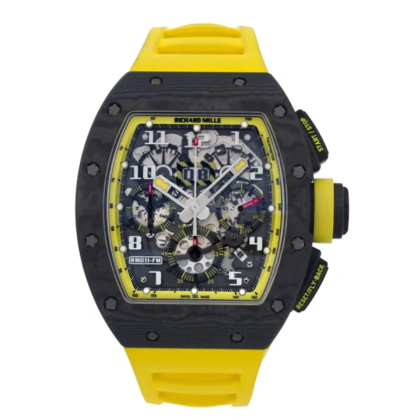 Richard Mille RM 011 Skeleton RM11-03 | Black, Yellow gold