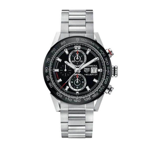 Tag Heuer Black CAR201Z.BA0714 | Steel & White gold