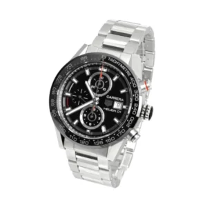Additional view of Tag Heuer Black CAR201Z.BA0714 | Steel & White gold